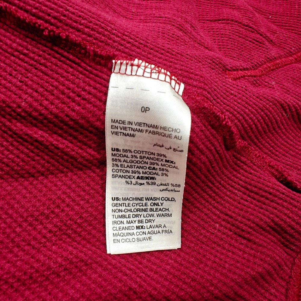 Chicos Zenergy Hooded Cardigan Womens 0P Waffle Knit Open Front Indie Normcore - Picture 5 of 7